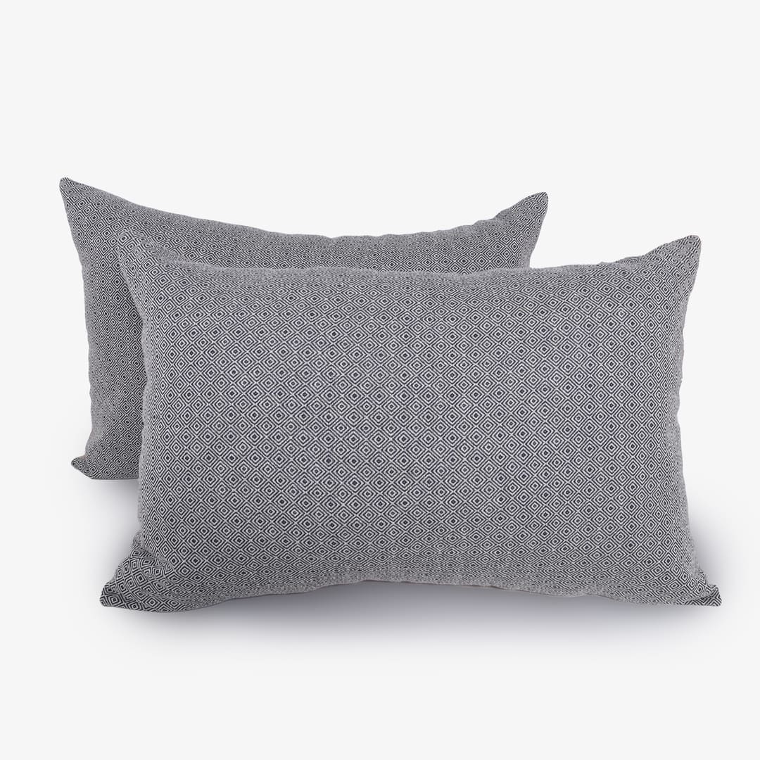 ZARF Italian Staple Weave Comforter With 2 Designer Pillow Cases 1 Breakfast Cushion Cover - Dustwood