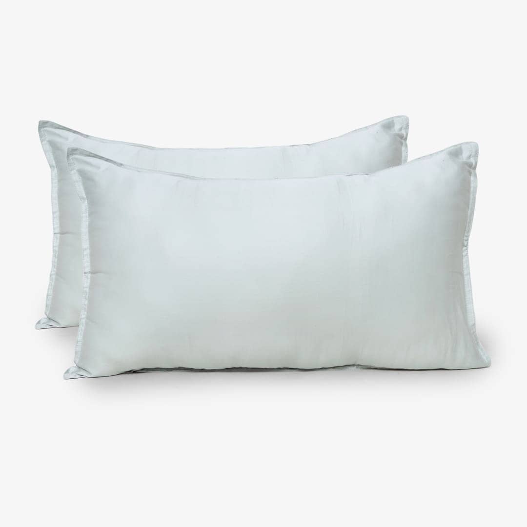Zeries Egyptian Cotton Bedsheets With 2 Pillow Cases & 2 Cushion Covers - Cyan