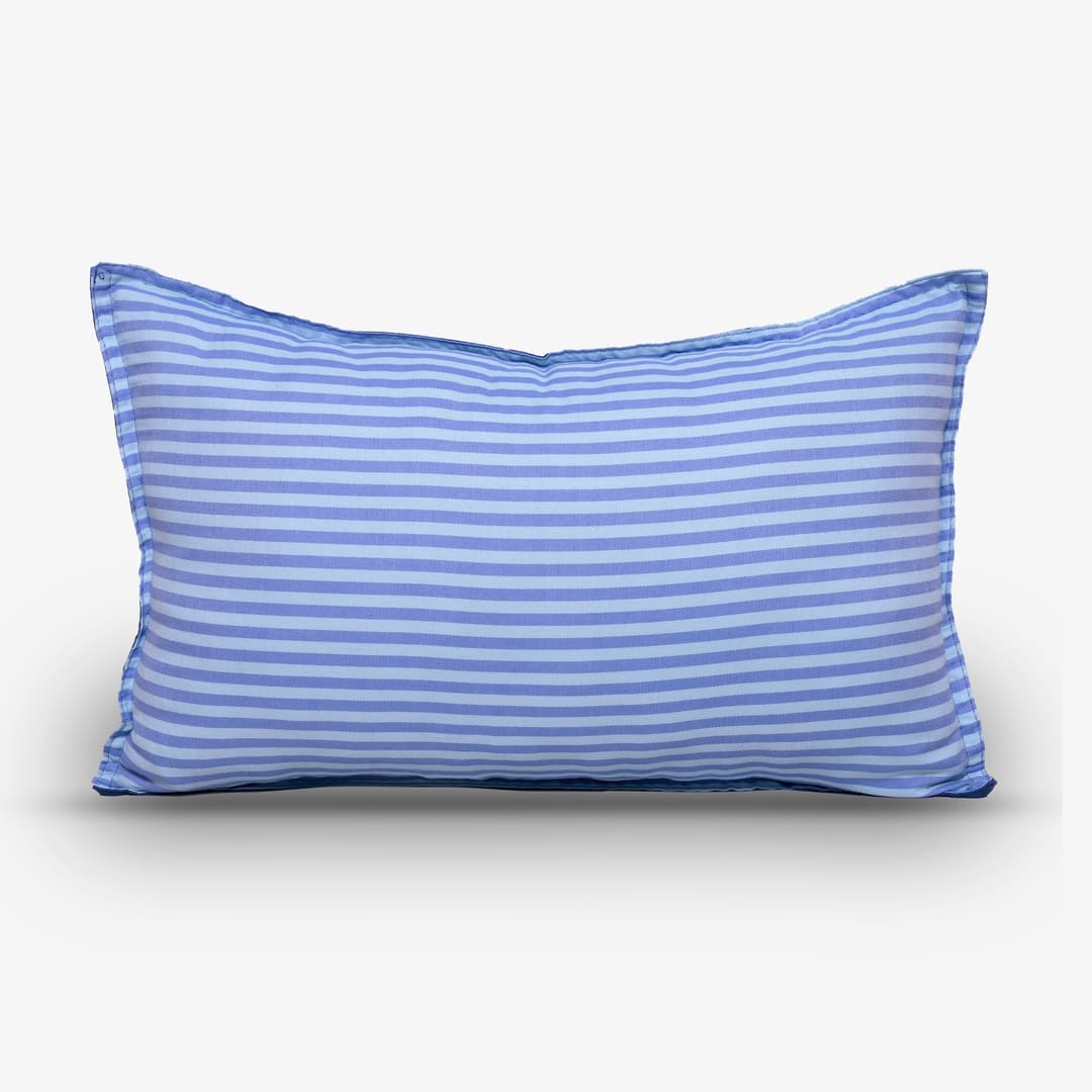 Zarf Linen Blend Bedding Set Of 9 - Sail