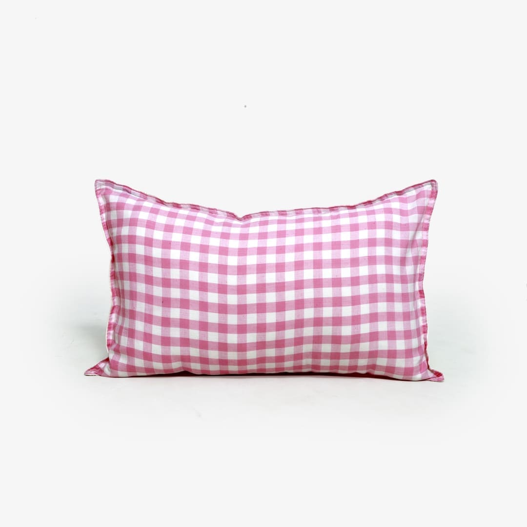 Linen Blend AC Comforter With 2 Pillow Cases and 1 Breakfast Pillow - Poppy