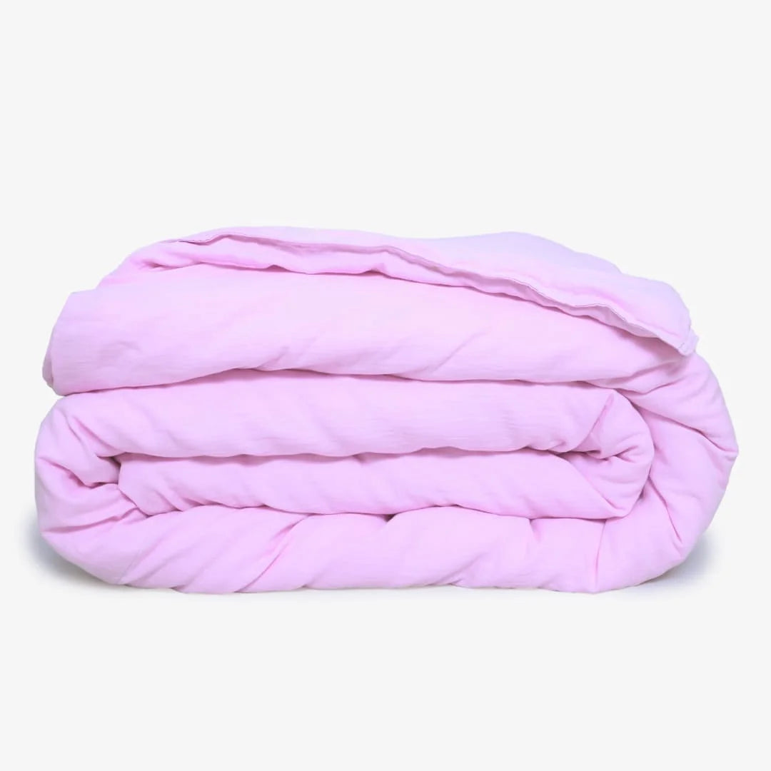 Linen Blend AC Comforter With 2 Pillow Cases and 1 Breakfast Pillow - Promenade