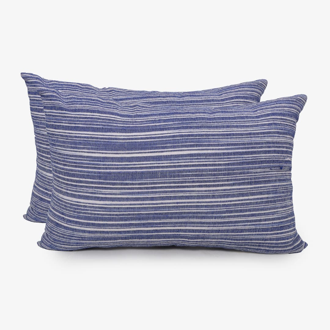 ZARF Italian Staple Weave Comforter With 2 Designer Pillow Cases 1 Breakfast Cushion Cover - Oceane