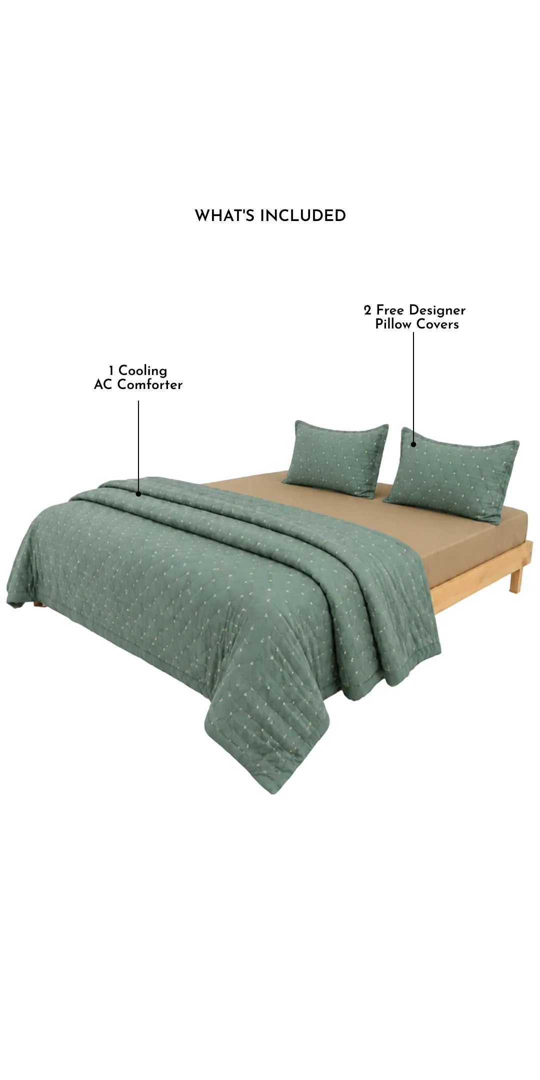Zarf Luxe Micro Peached Vegan Comforter With 2 Pillow Cases - Marquee