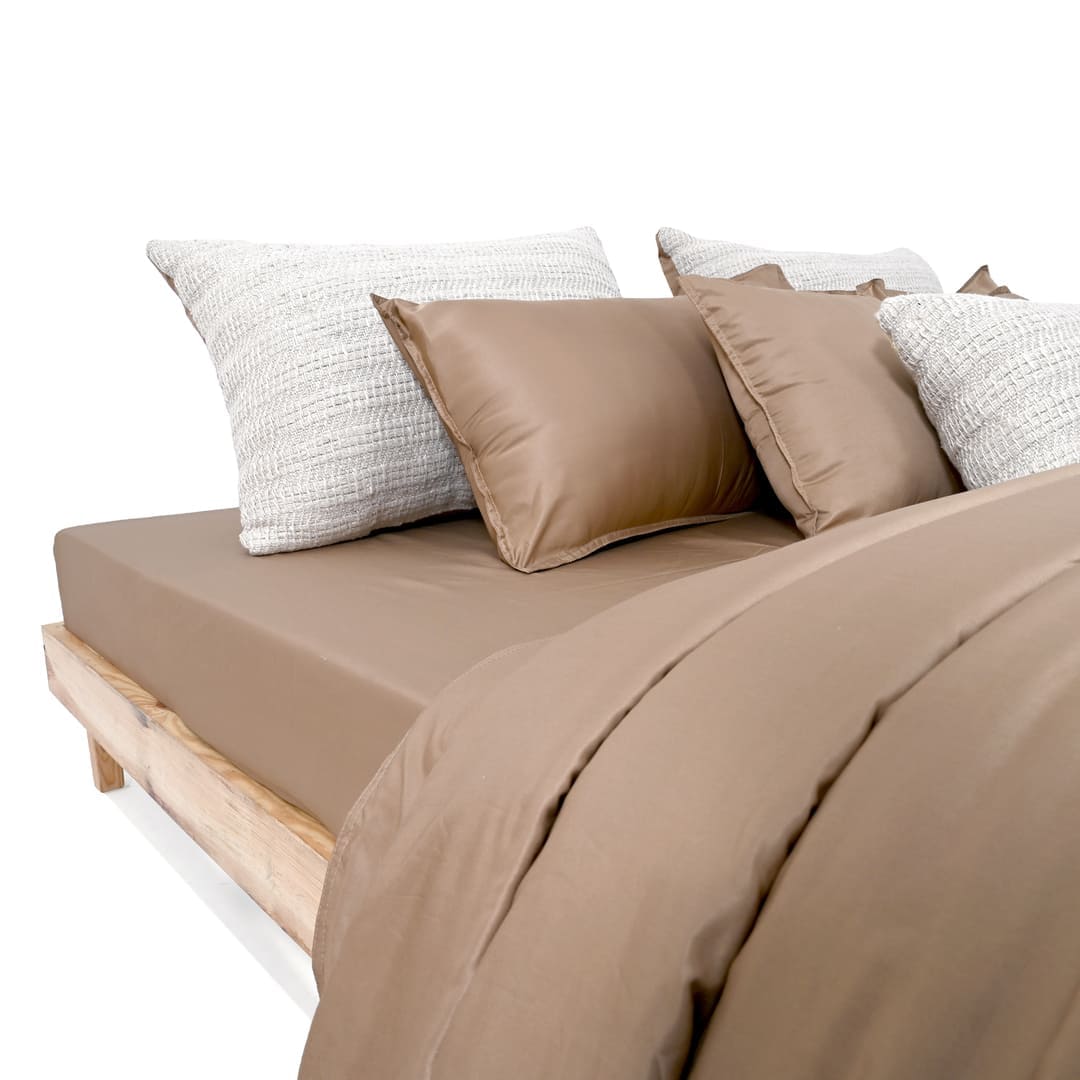 ZARF Italian Staple Weave Comforter With 2 Designer Pillow Cases 1 Breakfast Cushion Cover - Aven