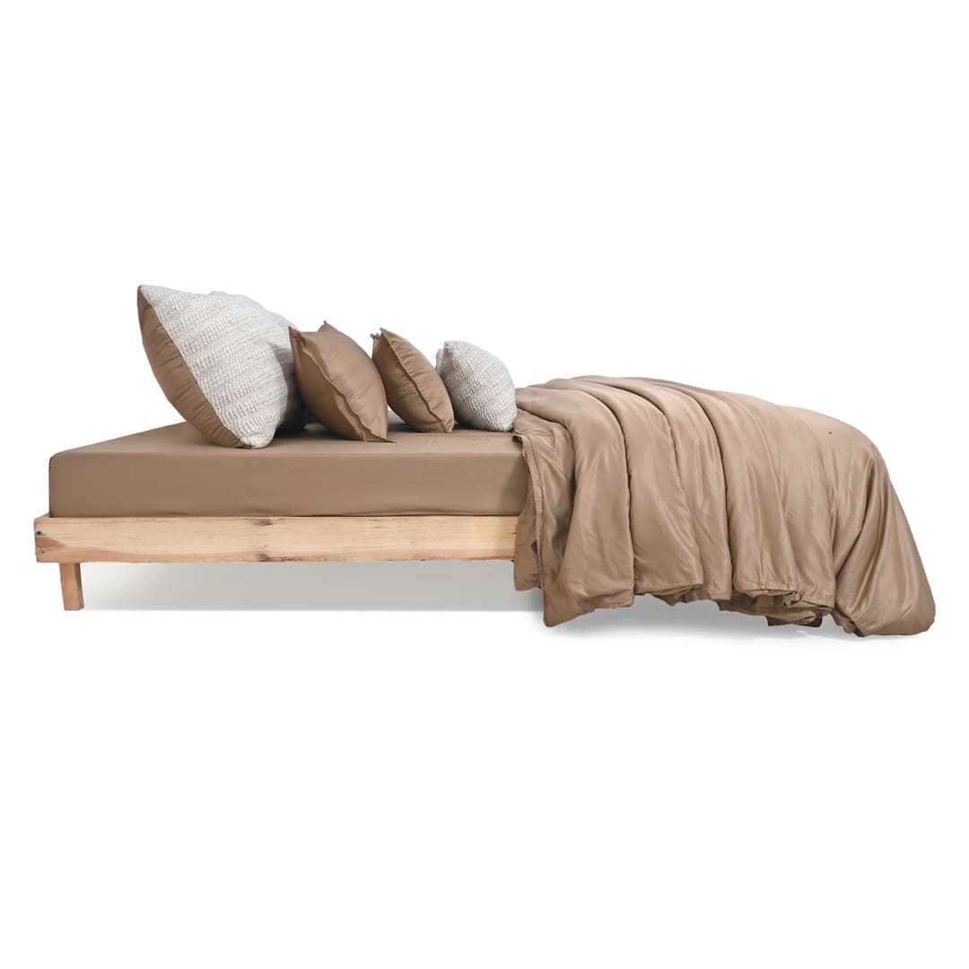 ZARF Italian Staple Weave Comforter With 2 Designer Pillow Cases 1 Breakfast Cushion Cover - Aven