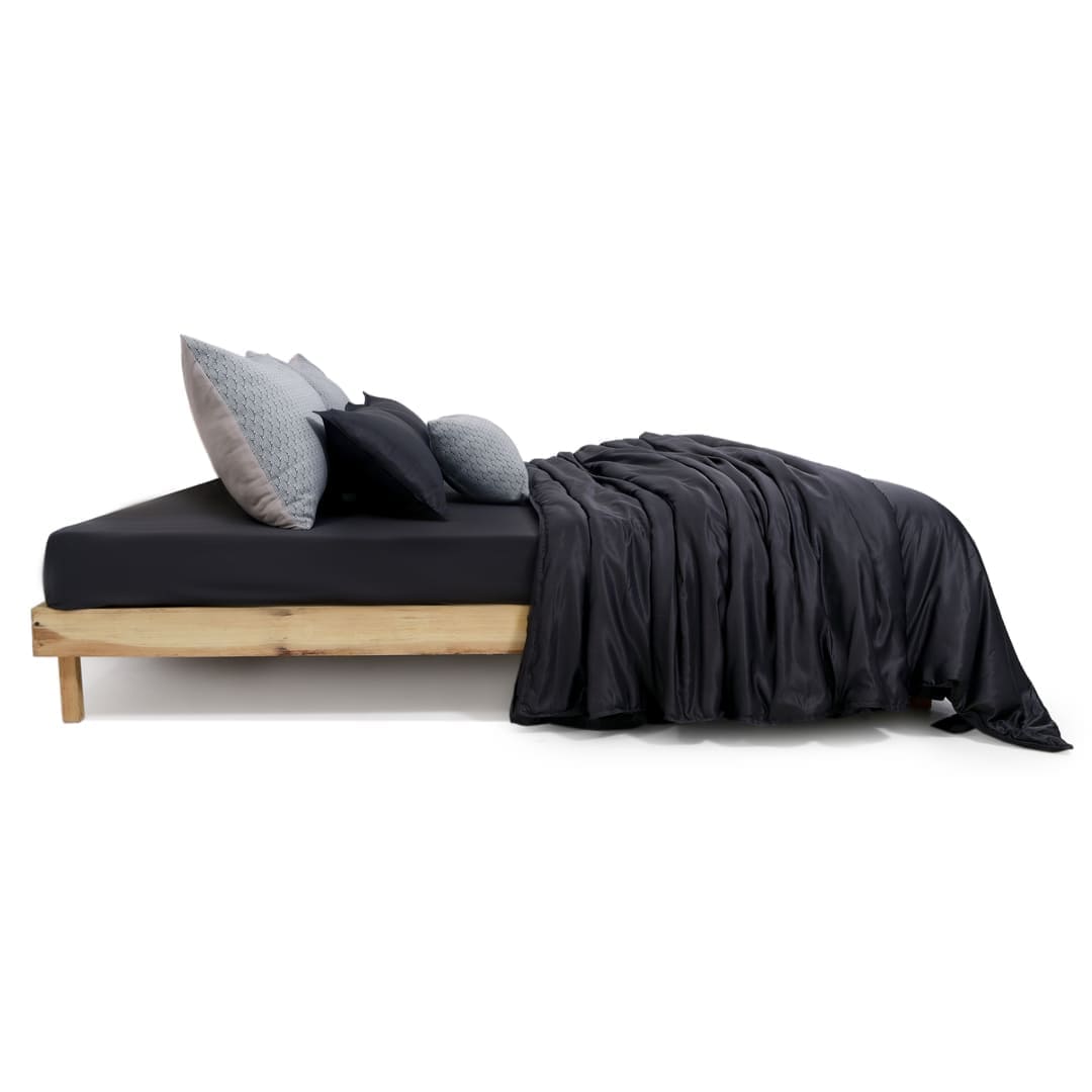 Zarf Italian Staple Weave Bedding Set Of 7- Kuro