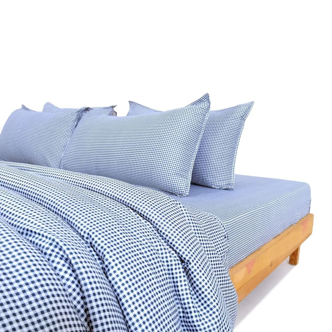 Zarf Egyptian Cotton Comforter With 4 Pillow cases - Bluegrid