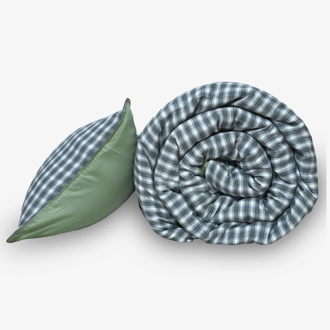 Zarf Linen Blend Bedding Set Of 9 - Nordic