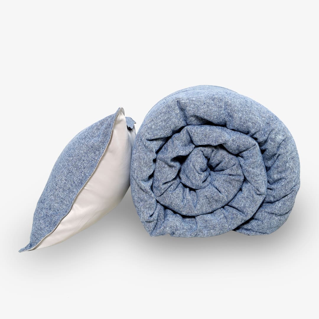 Zarf California King Size Reversible Quilt  With 2 pillowcases and 1 Breakfast Cushion cover - Harbour