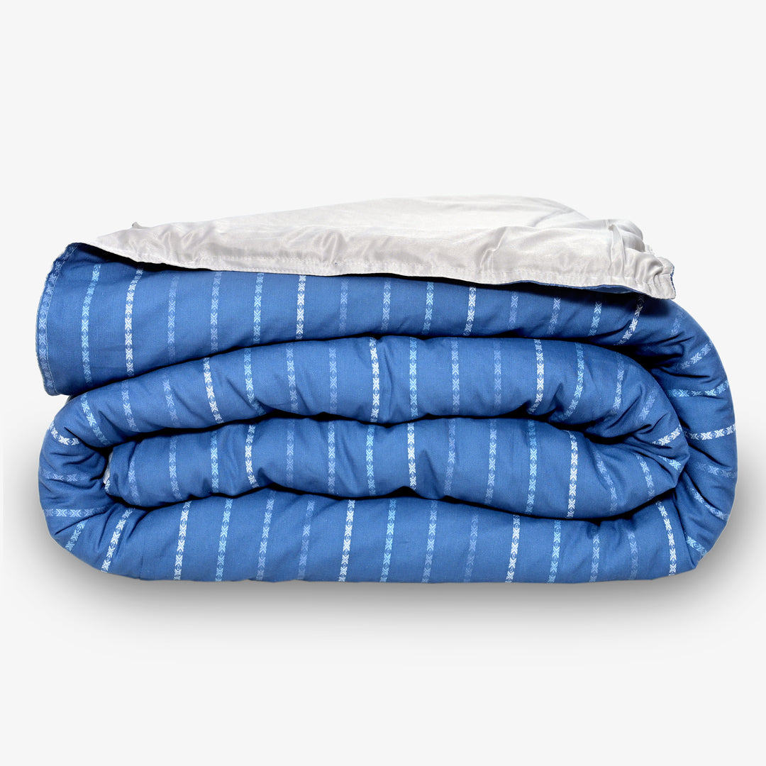 Linen Blend AC Comforter With 2 Pillow Cases and 1 Breakfast Pillow - Zenvy