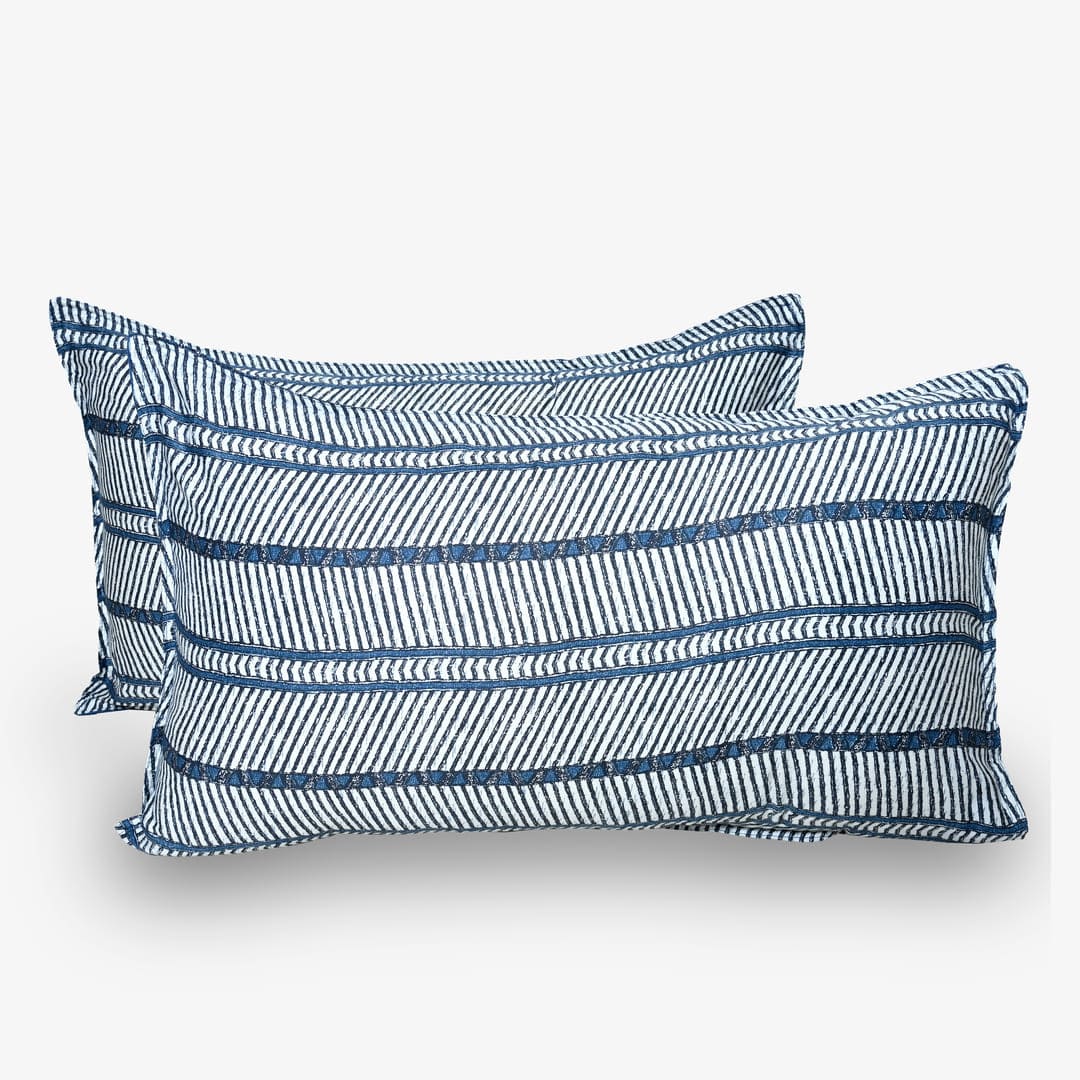 Zarf AC Comforter With 2 Pillow Cases and 1 Breakfast Pillow - Reef