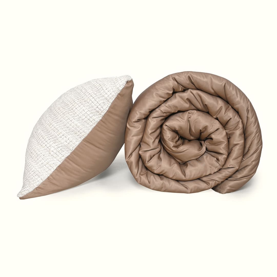 Zarf Italian Staple Weave Bedding Set Of 7- Aven