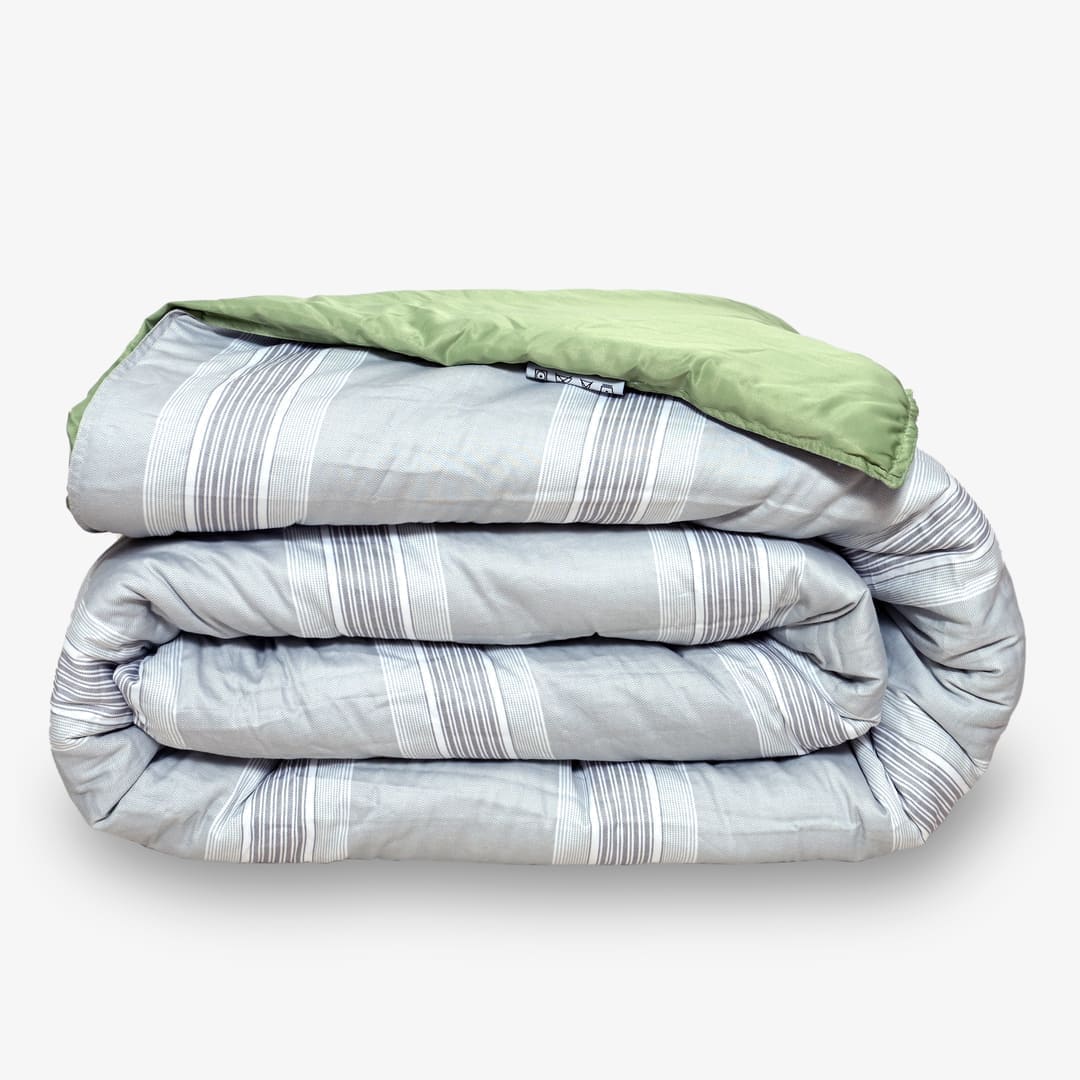 Zarf AC Comforter With 2 Pillow Cases and 1 Breakfast Pillow - Thyme