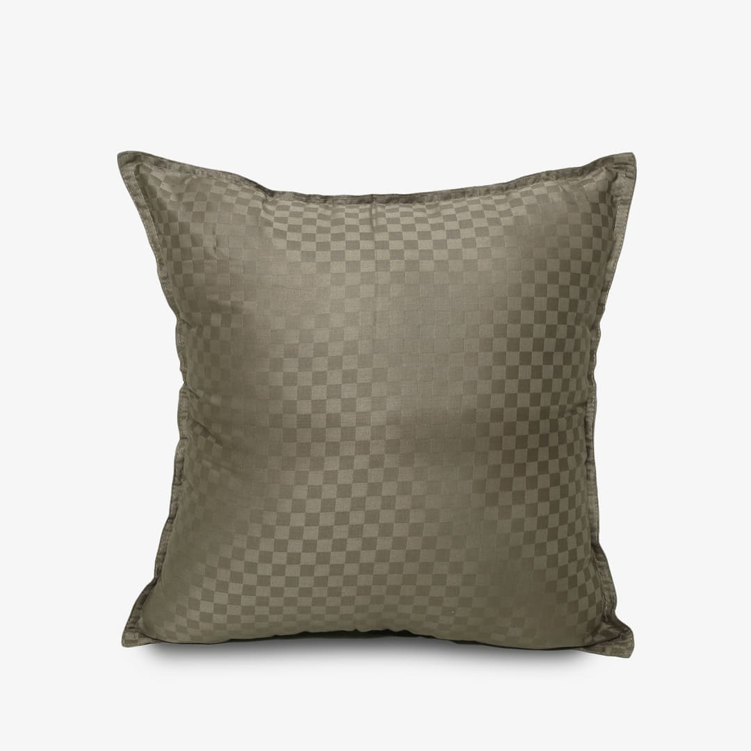 Egyptian Cotton Cushion Covers- Set Of 2 - Chestnut