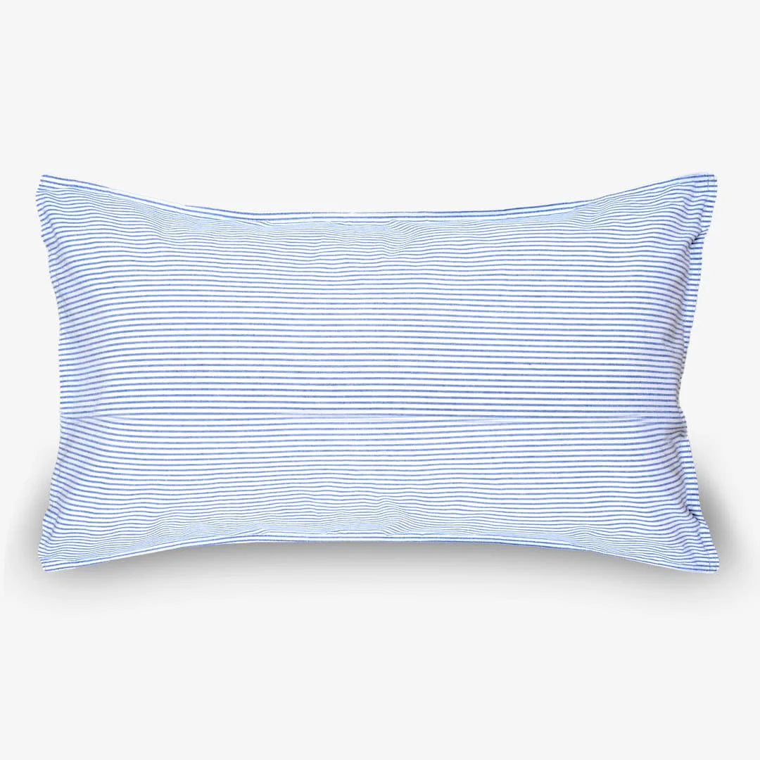 Zarf Linen Blend Bedding Set Of 9 - Breeze