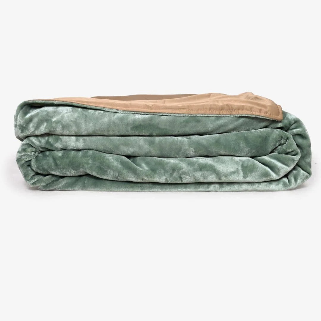 Zarf Premium AC Dohar With Two Pillow Covers & One Breakfast Cushion Cover - Greenstone