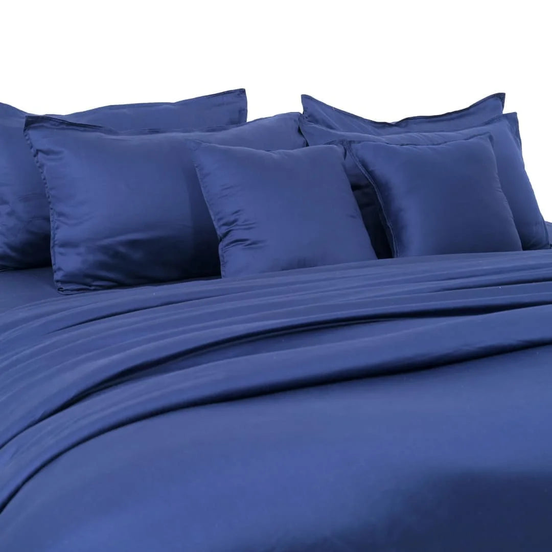 ZARF Egyptian Cotton Comforter For Single Size Bed With 2 Pillowcases & 2 Cushion Covers - Atlantic