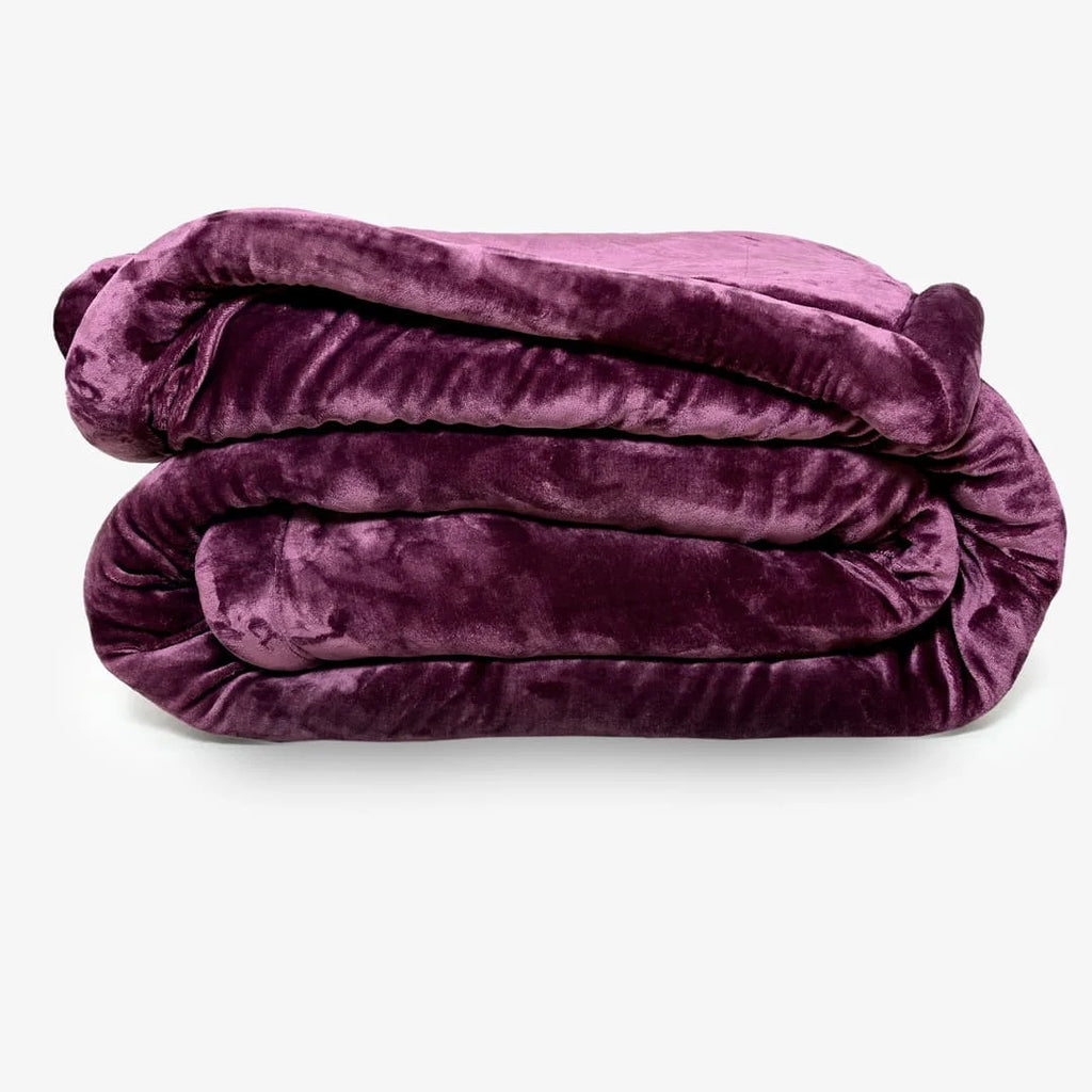 ZARF Ultra-Warm Luxury Winter Blanket For Single Size Bed - Amethyst