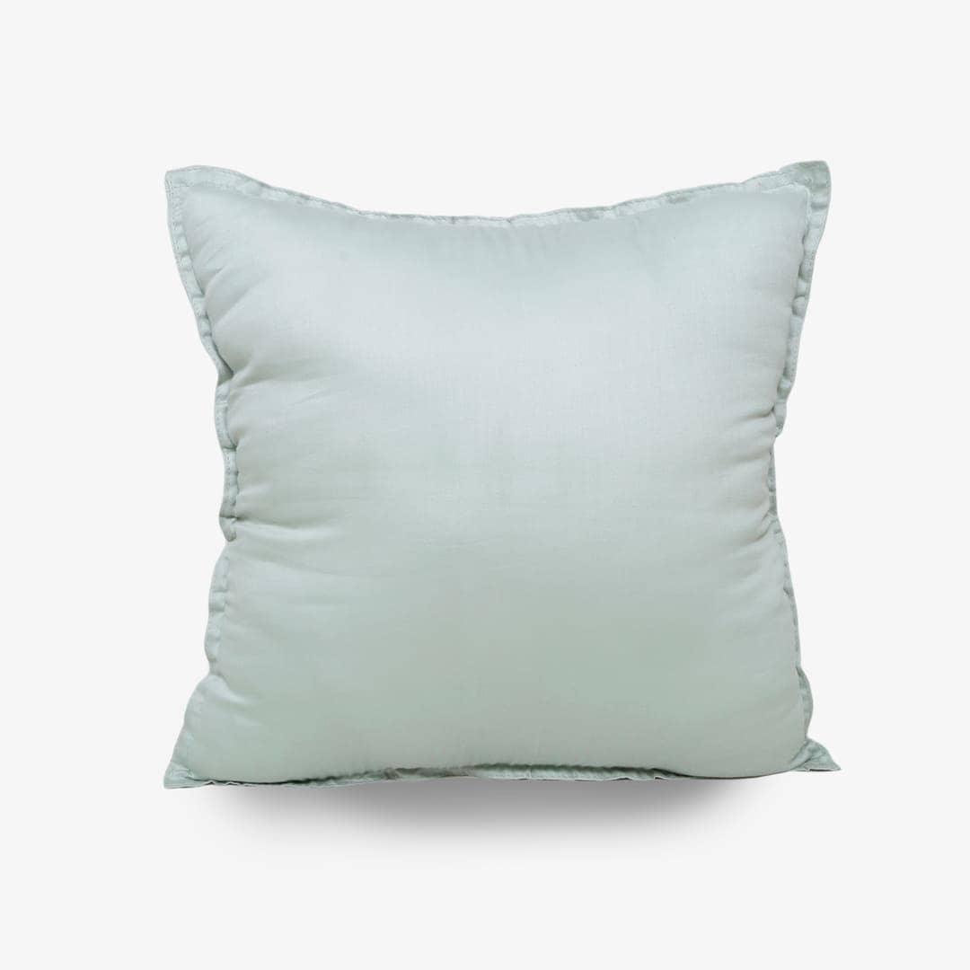 Egyptian Cotton Cushion Covers- Set Of 2 - Cyan
