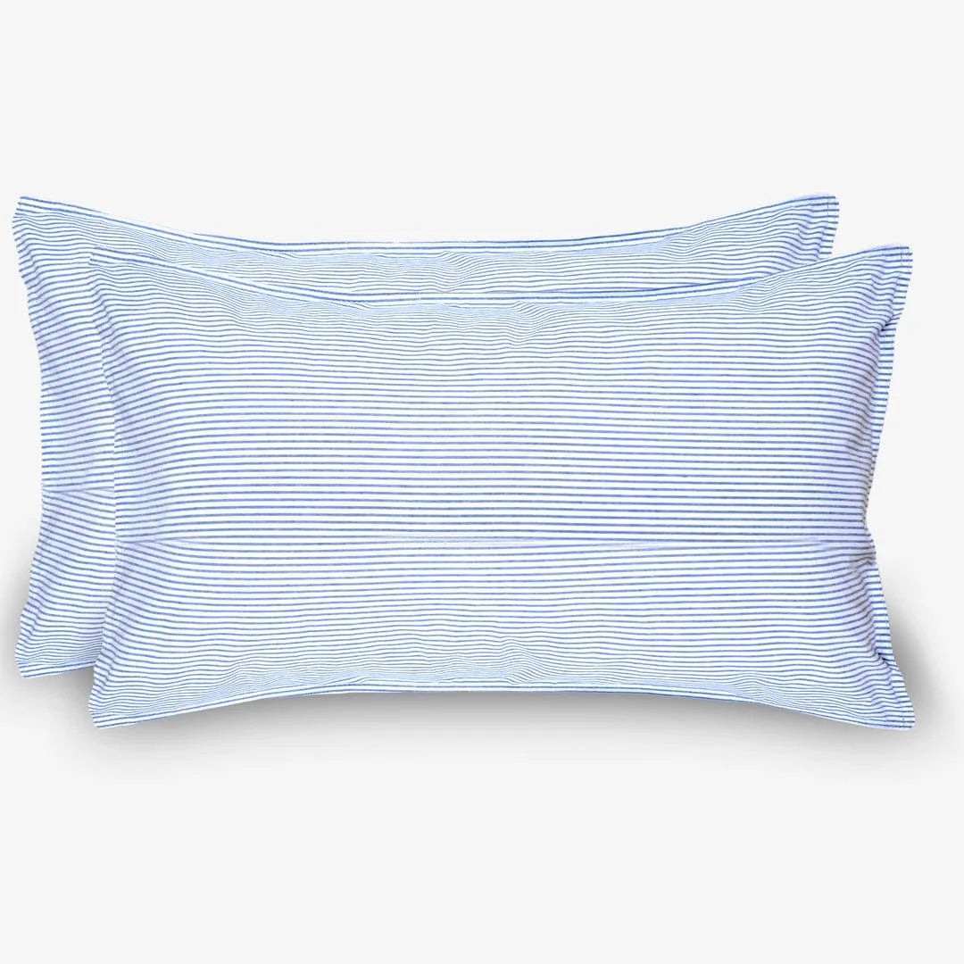 Zarf Linen Blend Bedding Set Of 9 - Breeze