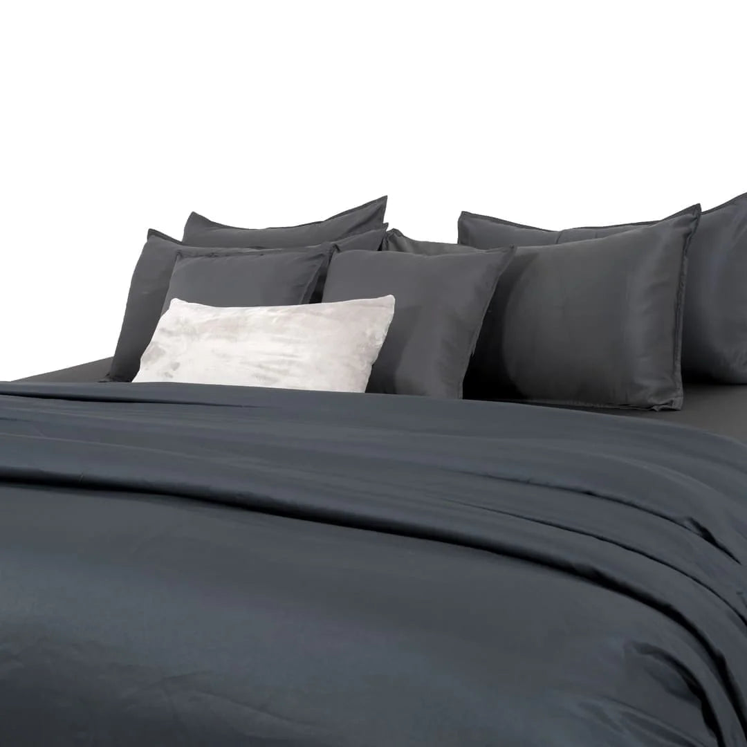 Zarf Premium AC Dohar With Two Pillow Covers & One Breakfast Cushion Cover - Greystone