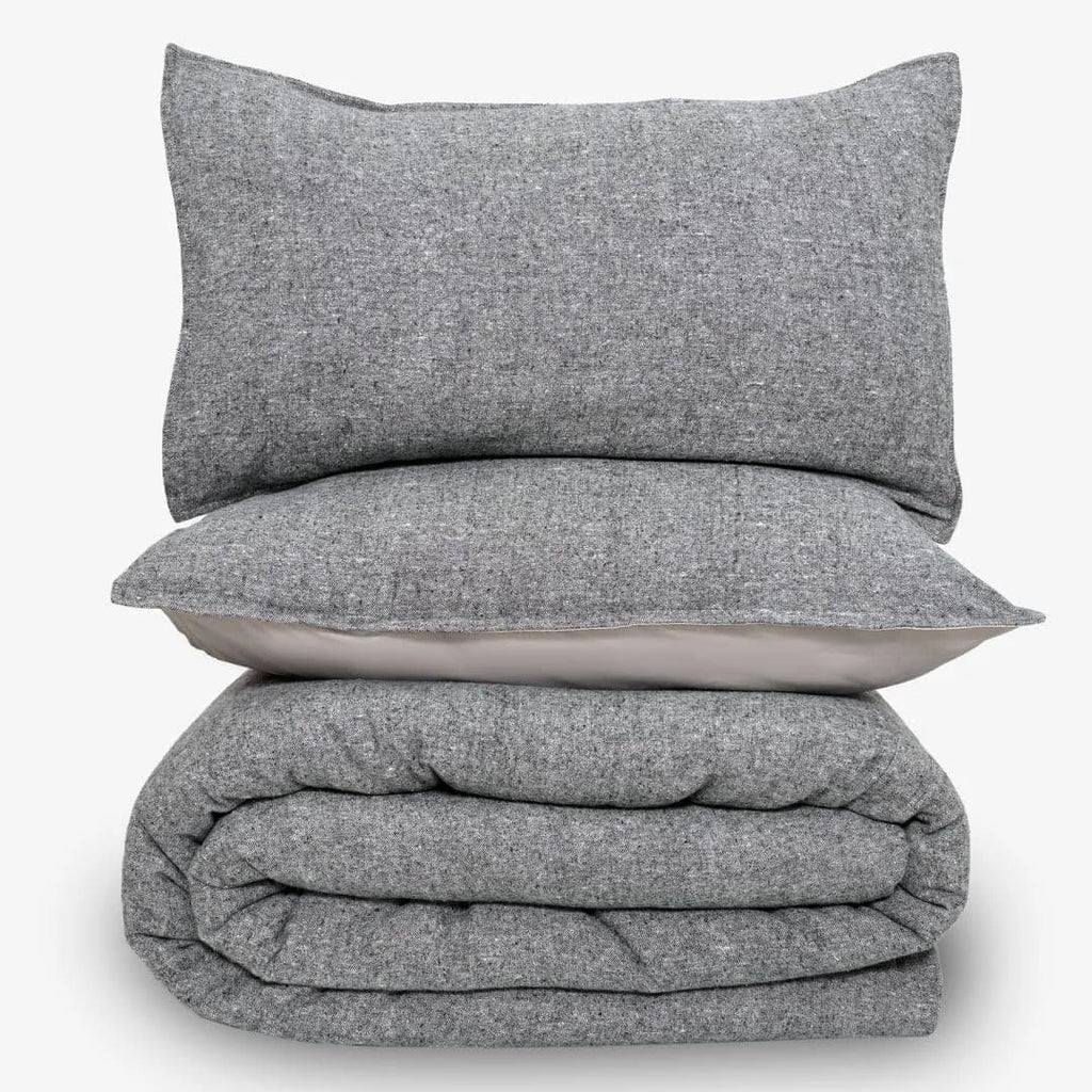 Linen Blend AC Comforter With 2 Pillow Cases and 1 Breakfast Pillow - Harbour