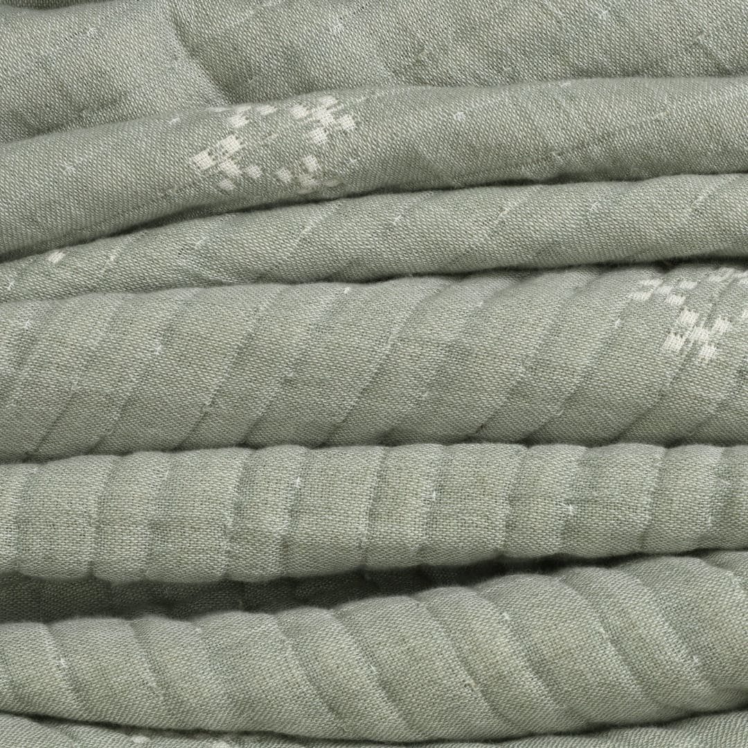 Zarf California King Size Plush Cotton AC Blanket With 2 Pillow Cases - Emerald Glory