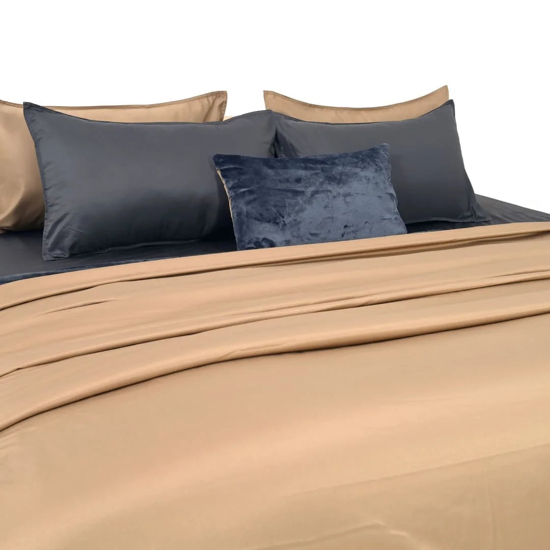 Zarf Premium AC Dohar With Two Pillow Covers & One Breakfast Cushion Cover - Blackstone