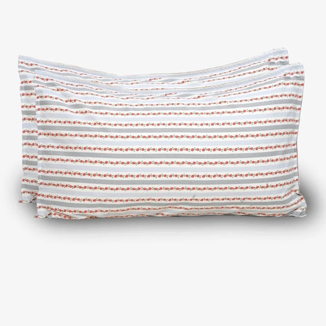 Linen Blend AC Comforter With 2 Pillow Cases and 1 Breakfast Pillow - Fresa