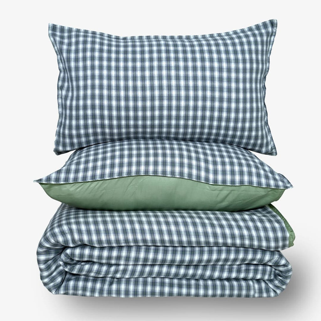 Linen Blend AC Comforter With 2 Pillow Cases and 1 Breakfast Pillow - Nordic