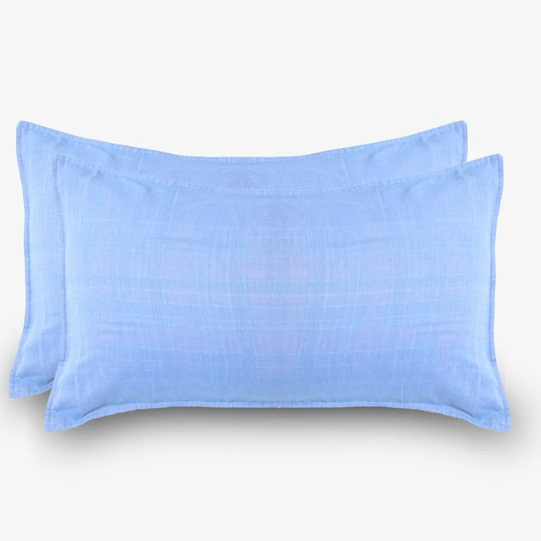 Linen Blend AC Comforter With 2 Pillow Cases and 1 Breakfast Pillow - Xavia