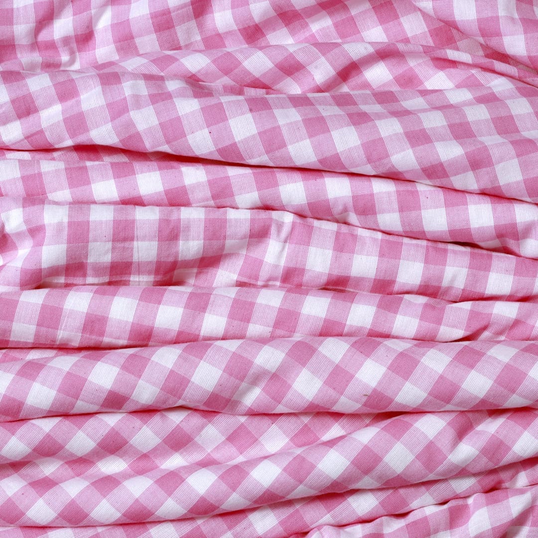Linen Blend AC Comforter With 2 Pillow Cases and 1 Breakfast Pillow - Poppy