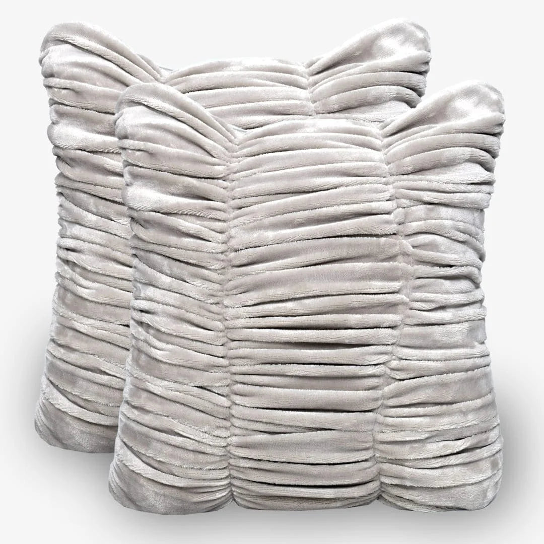 Zarf California King Size Reversible Quilt With 2 Cushion Covers - Chrome