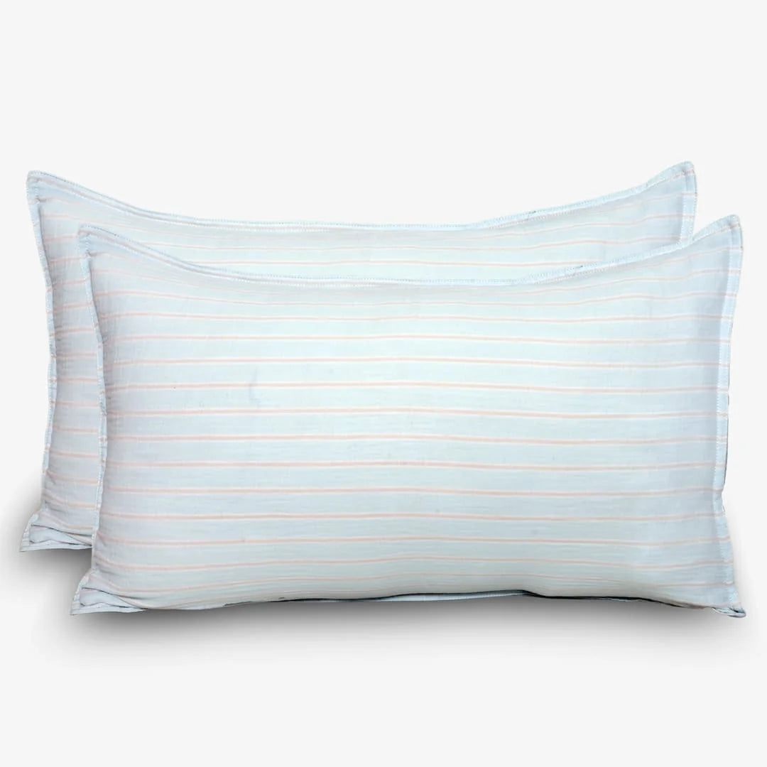 Linen Blend AC Comforter With 2 Pillow Cases and 1 Breakfast Pillow - Mirelle