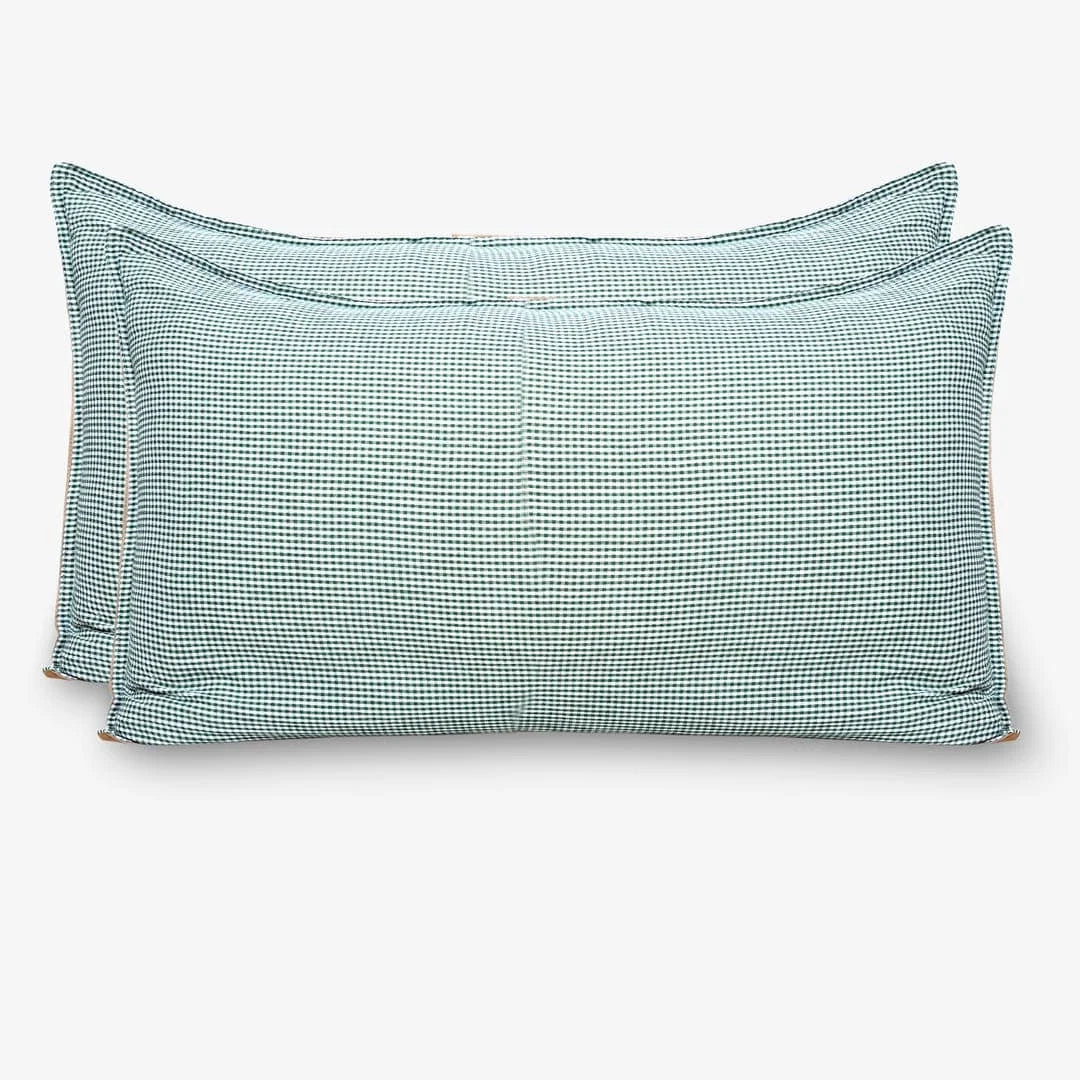 Linen Blend AC Comforter With 2 Pillow Cases and 1 Breakfast Pillow - Brume