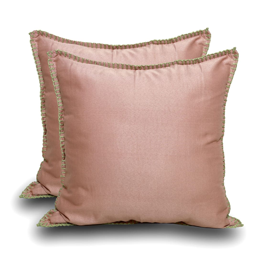 Zarf California King Size AC Comforter With 2 Pillow Cases & 2 Cushion Covers - Blush