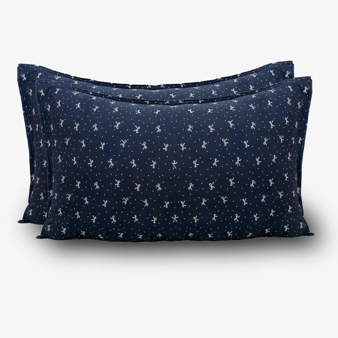 Linen Blend AC Comforter With 2 Pillow Cases and 1 Breakfast Pillow - Ruban