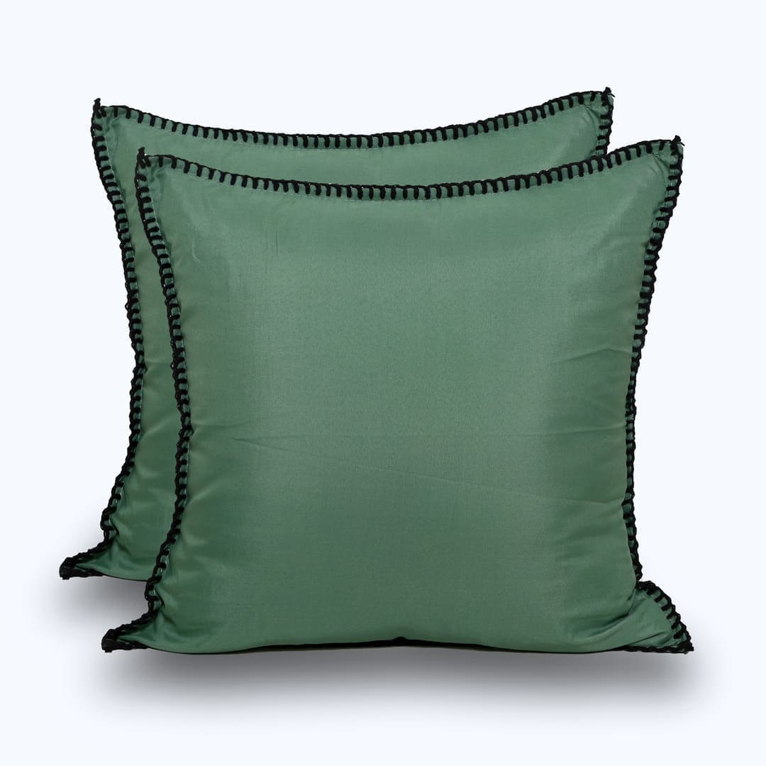 Zarf California King Size AC Comforters With 2 Pillow Cases & 2 Cushion Covers - Jade