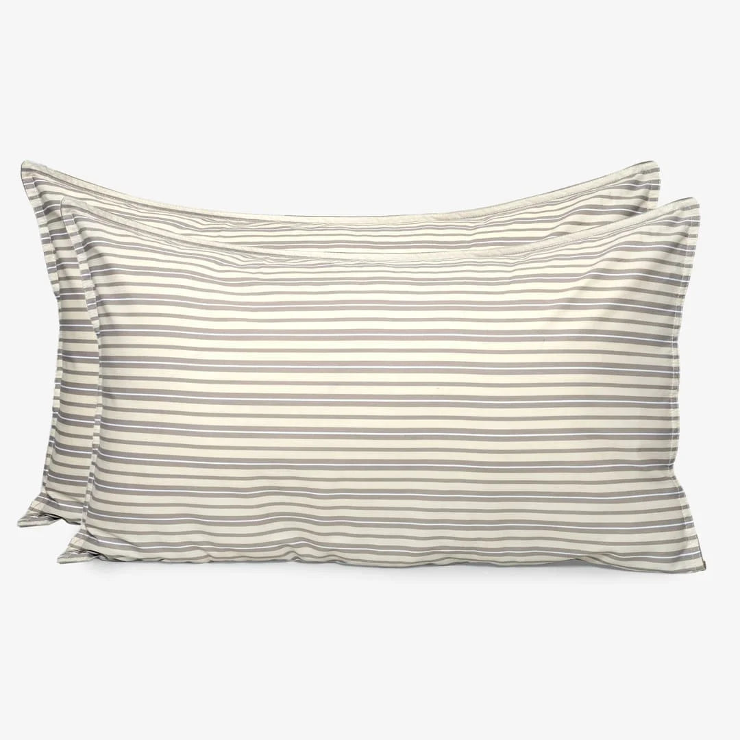 Linen Blend AC Comforter With 2 Pillow Cases and 1 Breakfast Pillow - Vesper