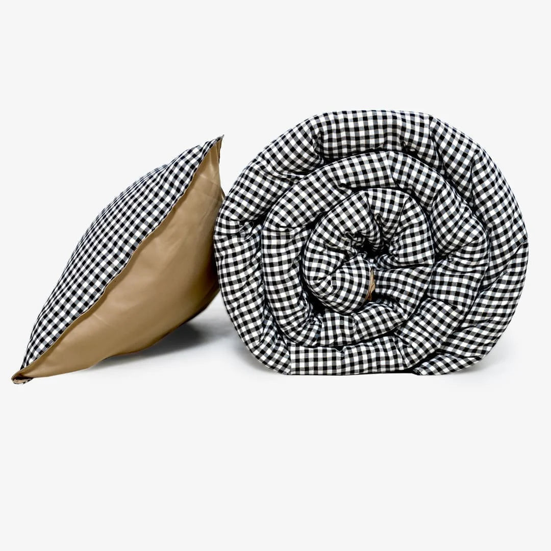 Zarf Linen Blend Bedding Set Of 9 For Single Size Bed - Carré