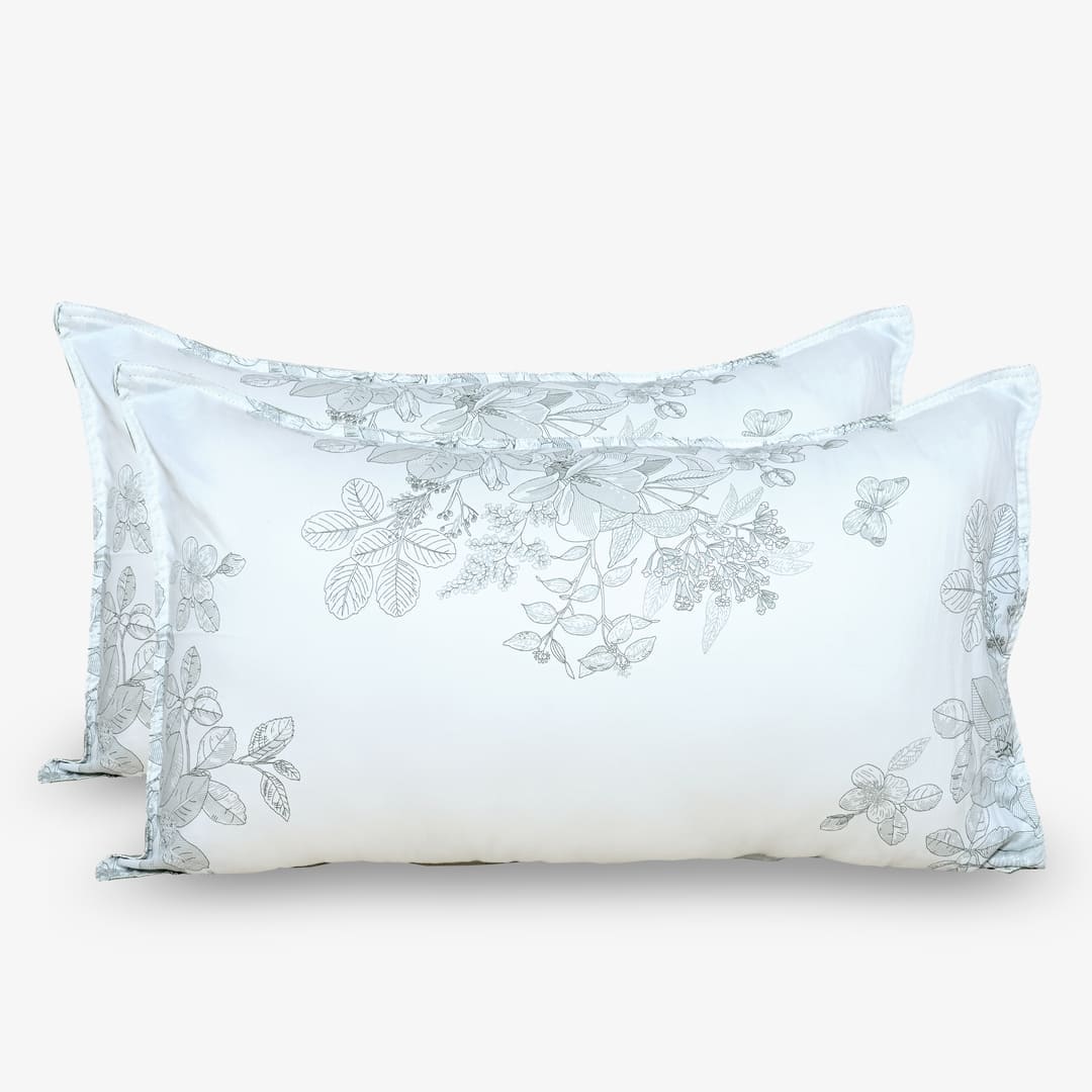 Zarf AC Comforter With 2 Pillow Cases and 1 Breakfast Pillow For Single Size Bed- Willow