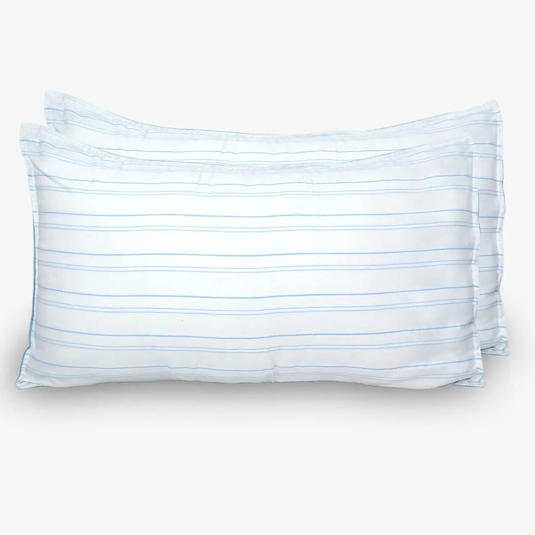 Linen Blend AC Comforter With 2 Pillow Cases and 1 Breakfast Pillow - Shore