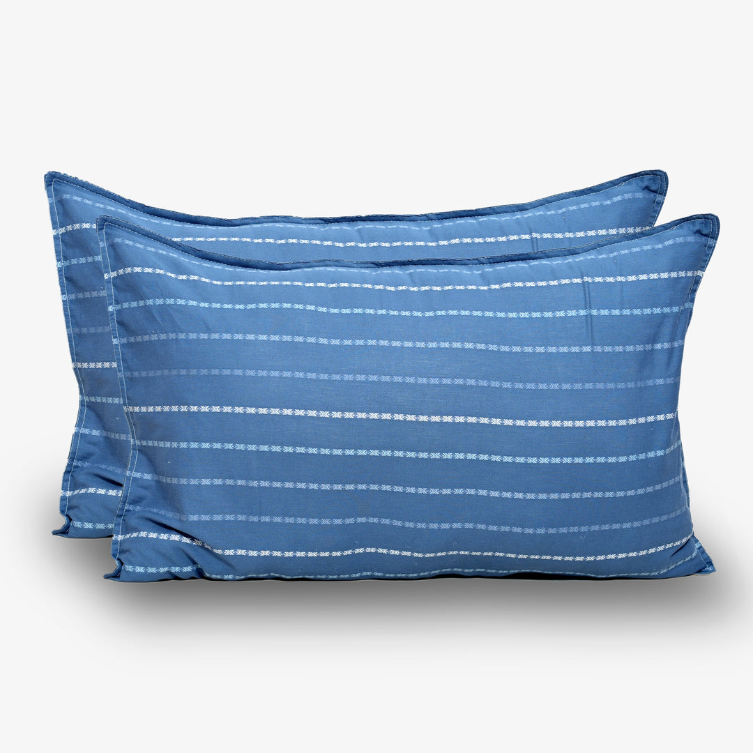 Linen Blend AC Comforter With 2 Pillow Cases and 1 Breakfast Pillow - Zenvy