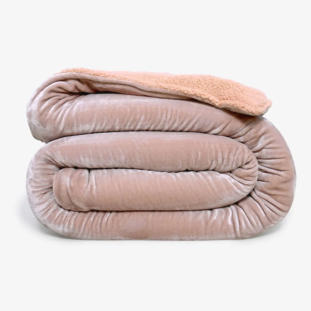 Zarf California King Size Reversible Quilt With 2 Cushion Covers - Peony