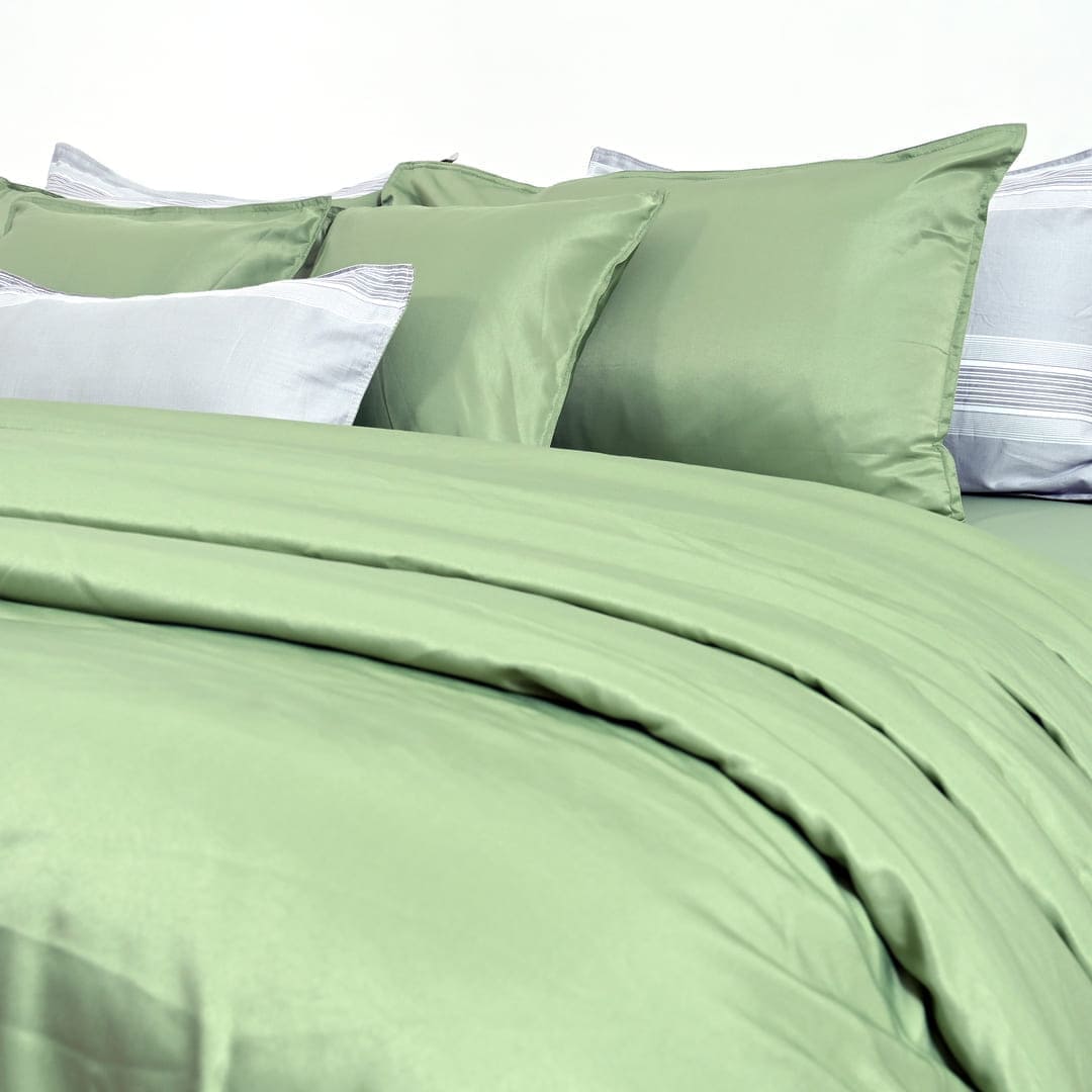 Zarf AC Comforter With 2 Pillow Cases and 1 Breakfast Pillow - Thyme