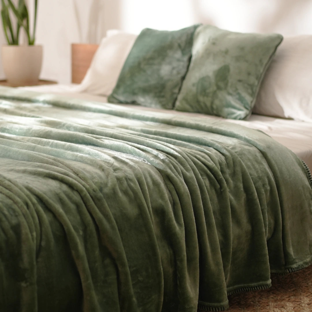 ZARF ALL-SEASON PREMIUM AC BLANKET SET OF 5 - Eucalyptus