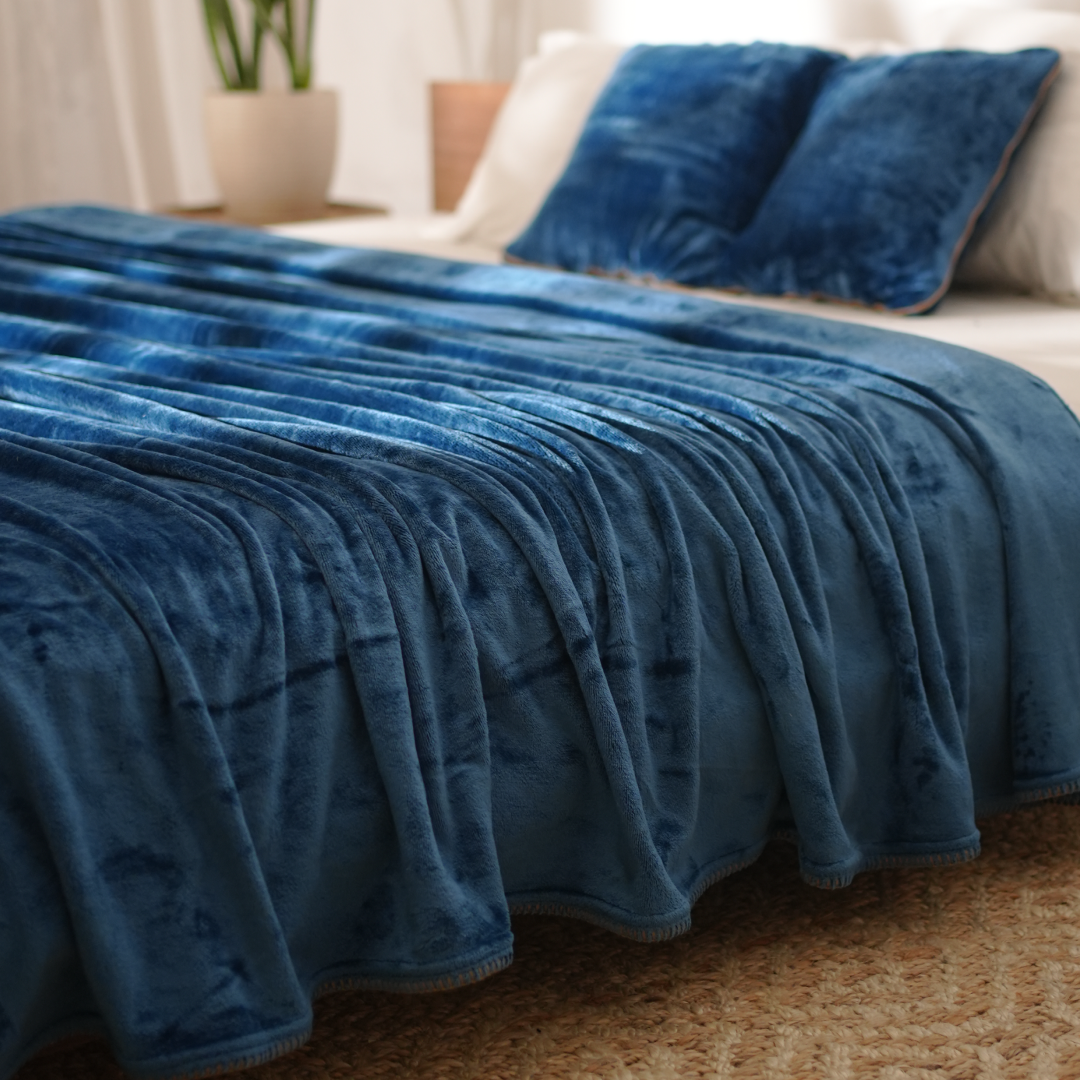 ZARF ALL-SEASON PREMIUM AC BLANKET SET OF 5 - Cobalt