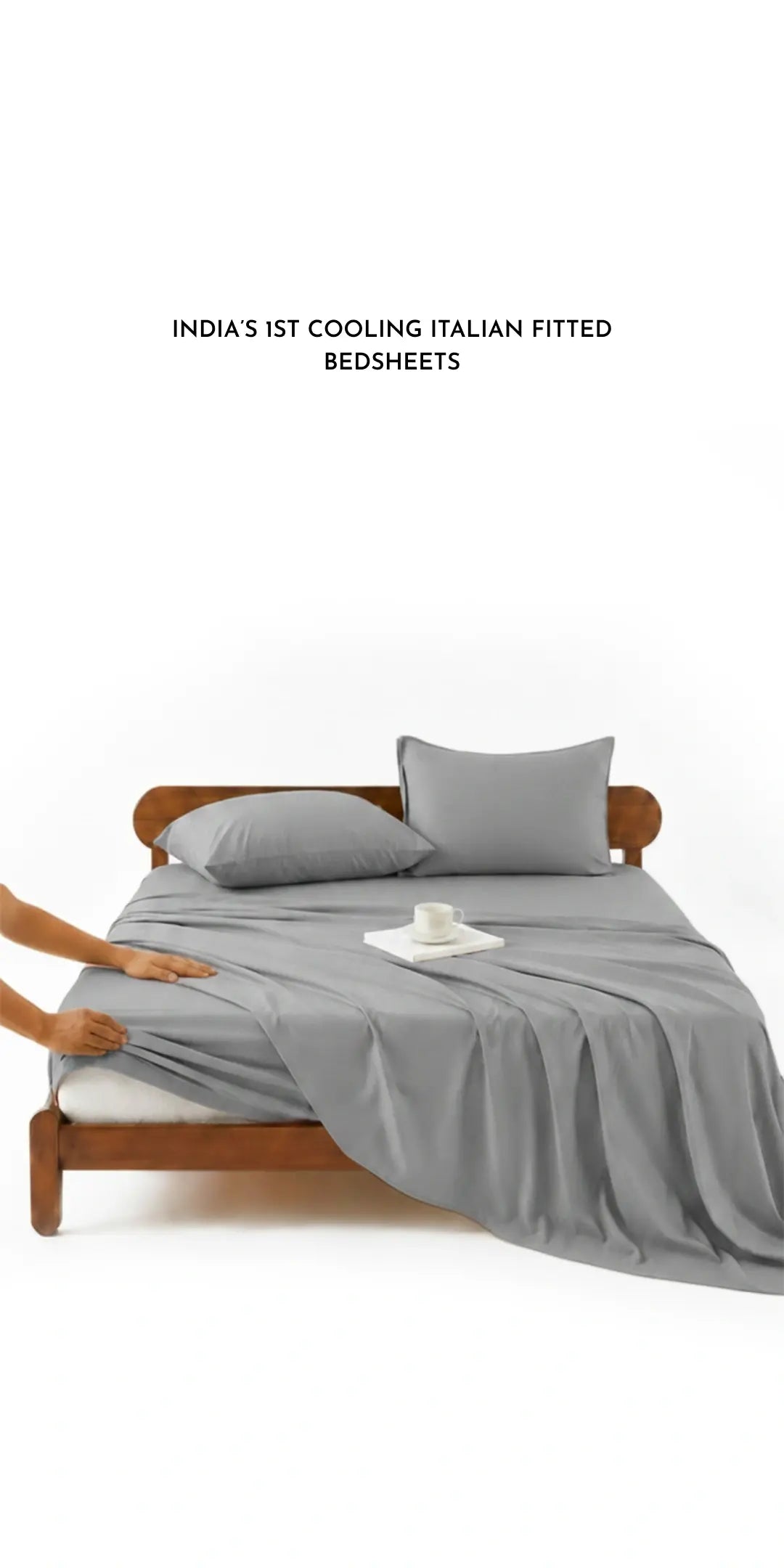 ZARF Italian Weave Fitted Bedsheet - Marbelle