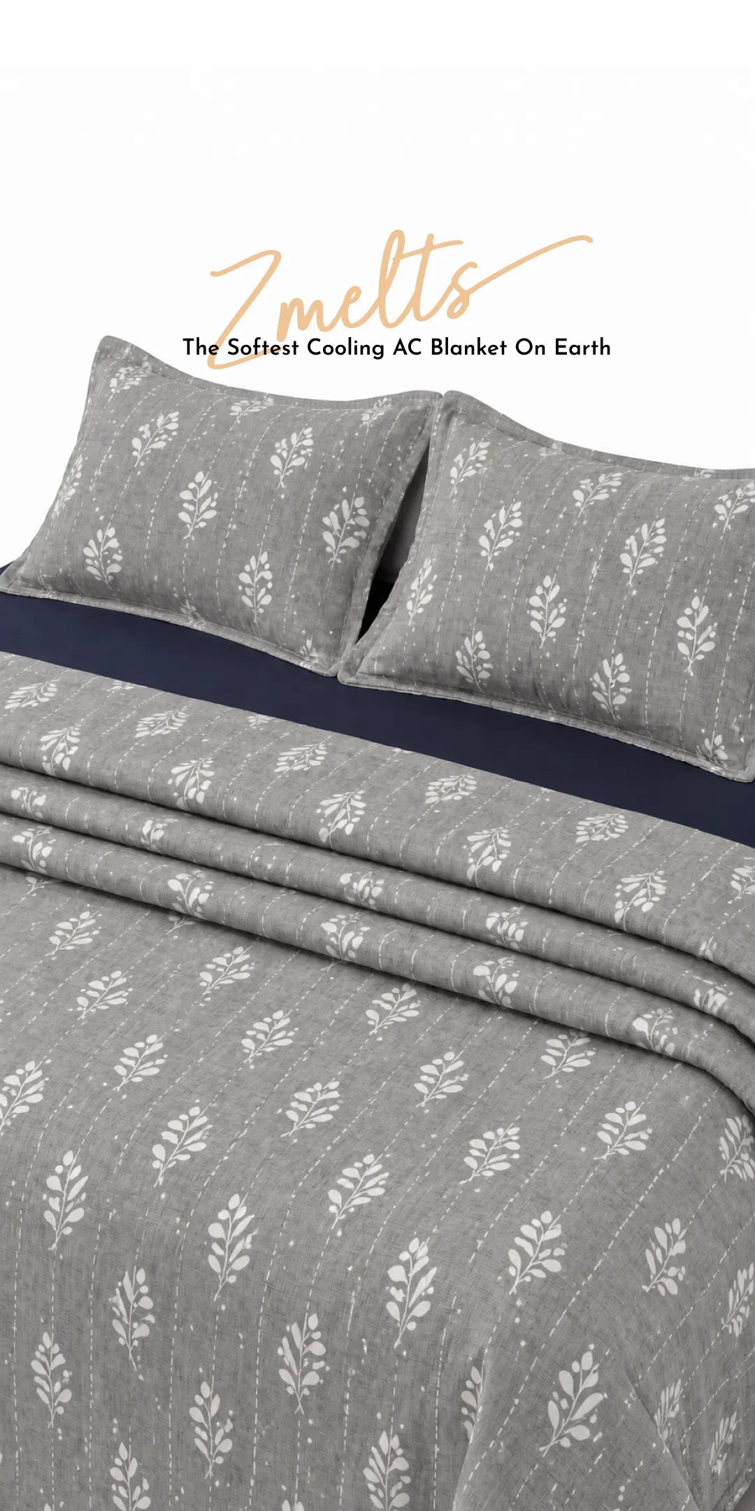Zarf Plush Baby Size AC Blanket With One Pillow Cover - Snowshade