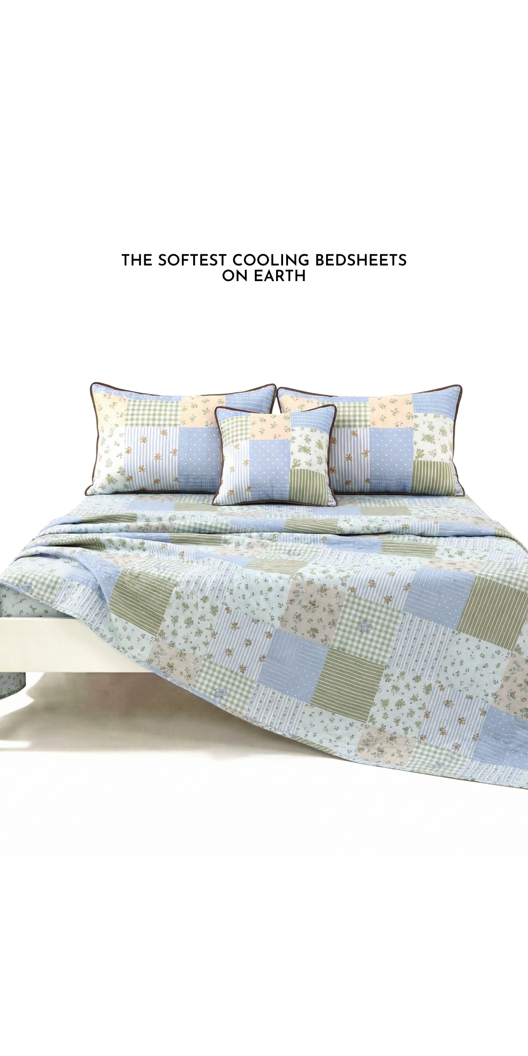 Zarf Linen Blend Bedsheet With 2 Pillow Covers & 1 Breakfast Pillow Cover - Vara